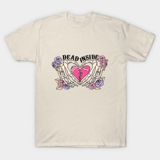 Dead Inside Skeleton Love T-Shirt